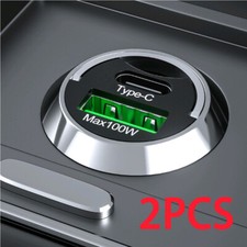 2x 100W carregador de telefone USB tipo C QC3.0 carregamento rápido acessórios internos de carro comprar usado  Enviando para Brazil