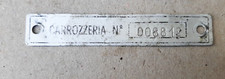Targhetta numero carrozzeria usato  Cinisi