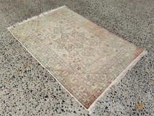 TAPETE DE ÁREA VINTAGE TURCO OUSHAK 3,9x5,8 pés tapete de lã oriental boêmio anatólia comprar usado  Enviando para Brazil