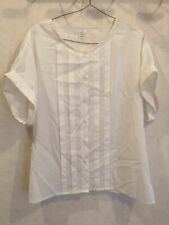 Blouse blanche brodée d'occasion  Bourg-de-Thizy