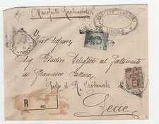 Storia postale 1908 usato  Lecco