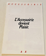 Brochure citroen accessoirie d'occasion  Quarré-les-Tombes