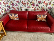 Red leather ikea for sale  MELTON MOWBRAY