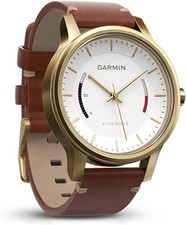 Garmin Vivomove Premium rastreador de atividades aço dourado com pulseira de couro comprar usado  Enviando para Brazil