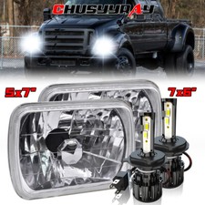 Par DOT 100W 5x7" 7x6" Faróis de LED Ajuste Alto/Baixo para Ford F 650 F 750 2000-2015 comprar usado  Enviando para Brazil