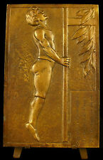 Medalla Concurso De Gimnasia En Luxeuil-Les-Bains 1949 Sport 138Mm Medal comprar usado  Enviando para Brazil