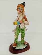 Clown figurine wooden for sale  UK