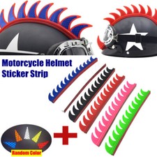 Adesivo adesivo de borracha para capacete de motocicleta Mohawk Spikes + bastão reflexivo 3M comprar usado  Enviando para Brazil