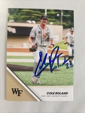 COLE ROLAND 2024 Wake Forrest # 28 ONIT Atleta ASSINADO AUTOGRAFADO comprar usado  Enviando para Brazil