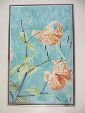 Oriental lily watercolor for sale  Deming