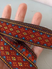 Vintage embroidery jacquard for sale  FAVERSHAM