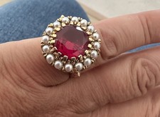 Ruby cocktail ring d'occasion  Verfeil