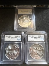 LOTE DE (3) MOEDAS DE PRATA 2023 LEV MS69 ICG DMPL ARMÊNIA ARCA DE NOÉ 500 DRAM 📈📈 comprar usado  Enviando para Brazil