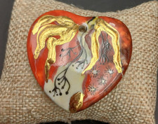 Ciondolo cuore ceramica usato  Caravaggio
