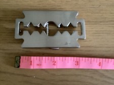 Razor blade belt buckle Judas Priest interest British Steel. comprar usado  Enviando para Brazil