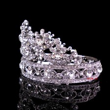 5cm de altura Kids Flower Girl Círculo Completo Princesa Cristal Redondo Coroa Tiara Mini comprar usado  Enviando para Brazil