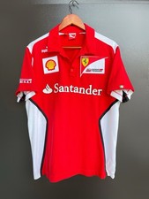 Camisa polo Puma Ferrari Scuderia Santander Shell F1 vermelha branca — masculina tamanho G comprar usado  Enviando para Brazil