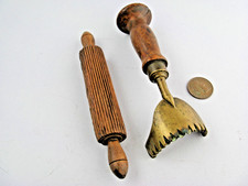 Antique treen crimping for sale  UK