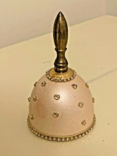 Sino musical vintage decorado com cabo de latão e cristais de joias, usado comprar usado  Enviando para Brazil