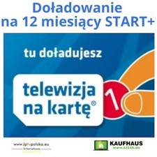 12 m-cy START+ Telewizja na Karte Aufladung NC+ TVN Doladowanie Polsat TnK NC+ comprar usado  Enviando para Brazil