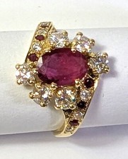 Bague diamants rubis d'occasion  Saint-Fargeau-Ponthierry