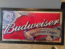 Budweiser wood framed for sale  Yale