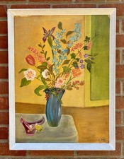 Vintage naive oil for sale  WOODBRIDGE
