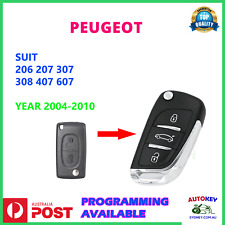PEUGEOT 207 308 307 407 607 Controle Remoto Flip Chave Transponder Chave ternos 2005-2011 comprar usado  Enviando para Brazil