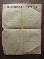 Autografo lettera francesco usato  Italia