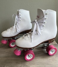 Patins Chicago clássicos branco/rosa quad rink 400 femininos tamanho 7 com caixa comprar usado  Enviando para Brazil