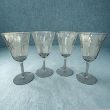 Vintage etched clear for sale  Morristown
