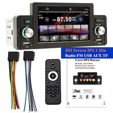Tela HD 5" IPS 1 din rádio estéreo para carro FM USB AUX TF MP3 MP5 player painel peças comprar usado  Enviando para Brazil