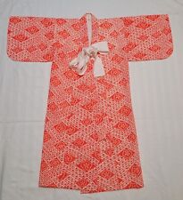 Kimono infantil japonês vintage - Padrão floral geométrico laranja e branco  comprar usado Kimono infantil japonês vintage - Padrão floral geométrico laranja e branco  comprar usado  Enviando para Brazil