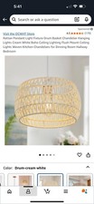 Rattan pendant light for sale  Opelousas