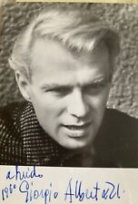 Autografo giorgio albertazzi usato  Bologna