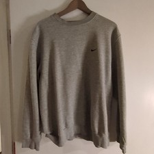 Bluza męska Nike Vintage z okrągłym dekoltem duża szara postarzana na sprzedaż  Wysyłka do Poland