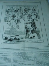 Caricature 1882 enseignement d'occasion  Bourgoin-Jallieu