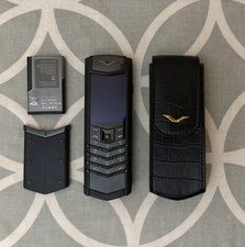 Vertu signature black for sale  Wilmette