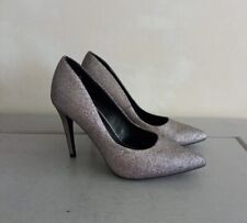silver glitter court shoes for sale  WORCESTER