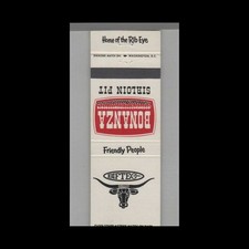 Matchbook cover bonanza for sale  Raymond