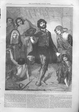 Old antique print for sale  UK