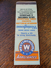 Matchbook Vintage: Eletrodomésticos Westinghouse, Coles Furniture, South Pasadena, CA comprar usado  Enviando para Brazil