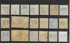 Lot timbres perforés d'occasion  Pont-Sainte-Maxence