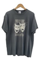 Camiseta unissex preta Motley Crue Theatre Of Pain Sunfaded Thrashed P-5XL KH8972 comprar usado  Enviando para Brazil