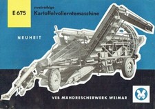 Veb mähdrescherwerk weimar gebraucht kaufen  Dresden