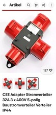 Starkstromverteiler 32a gebraucht kaufen  Rothenburg