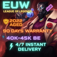 EUW League of Legends Smerf Nierankingowy 37 K + BE Poziom 30 WIEK 2022- Tylko promocja 10, używany na sprzedaż  Wysyłka do Poland