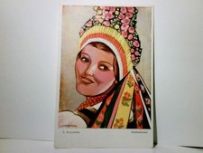 Stroje ludowe. Krakowianka / Malarstwo Polskie / Polen. Stara pocztówka / artysta na sprzedaż  Wysyłka do Poland