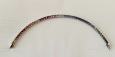 Multisaphirarmband 950 platin gebraucht kaufen  Niestetal