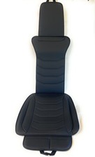 Capa de assento de carro Motor Trend LuxeFit couro sintético banco traseiro, preta acolchoada comprar usado  Enviando para Brazil